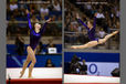 Rebecca Bross (USA) competing on floor exercise at the 2009 London World Artistic Gymnastics Championships.